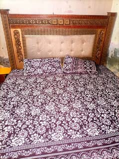 Urgent Sale BED Set + Showcase + Dressing table & Side table