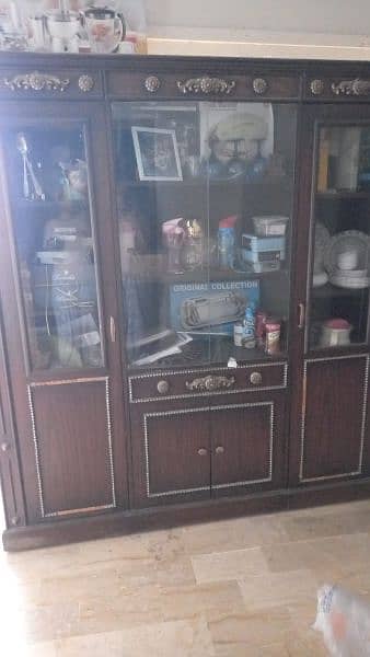 bedroom set along with 4 door wardrobe dressing table and divider 4