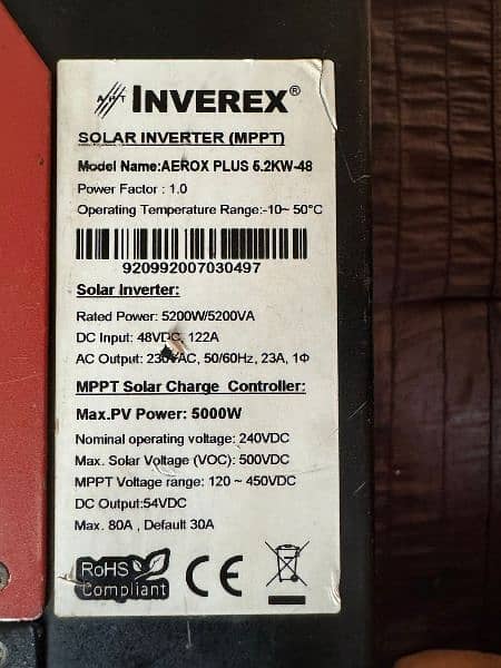 Inverex AREOX plus 5.2kw 1