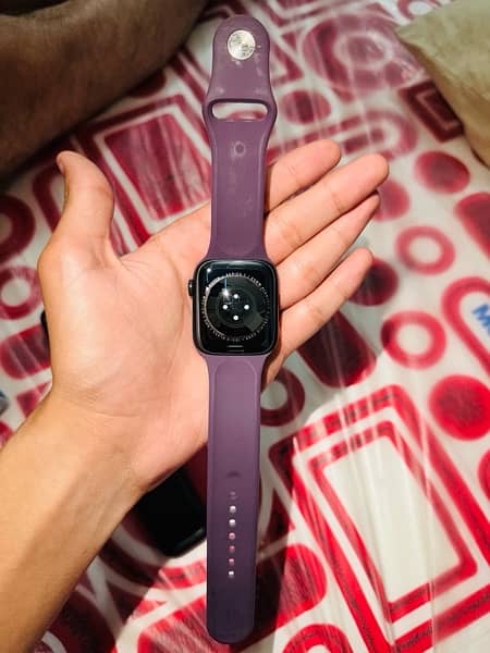 apple watch series 7 45 mm gps only with box and charger 1