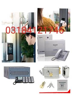 Electric door lock card fingerprint smart lock access control system 0