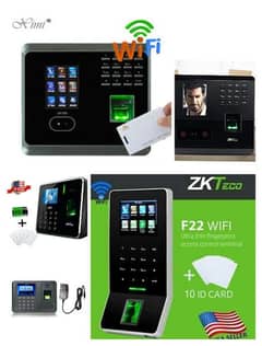 zkteco fingerprint wifi attendence with lock, f22, mb360, k50/k50/k60
