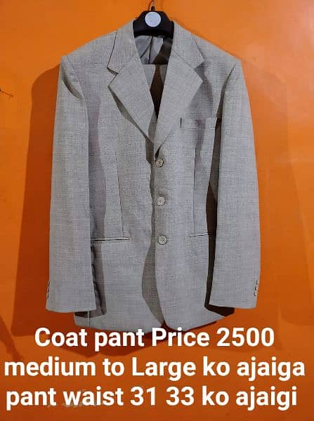 4 Coat Pants 1 Casual coat Men 2