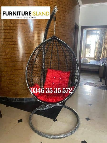 Egg shape hanging swing wholesale price 0