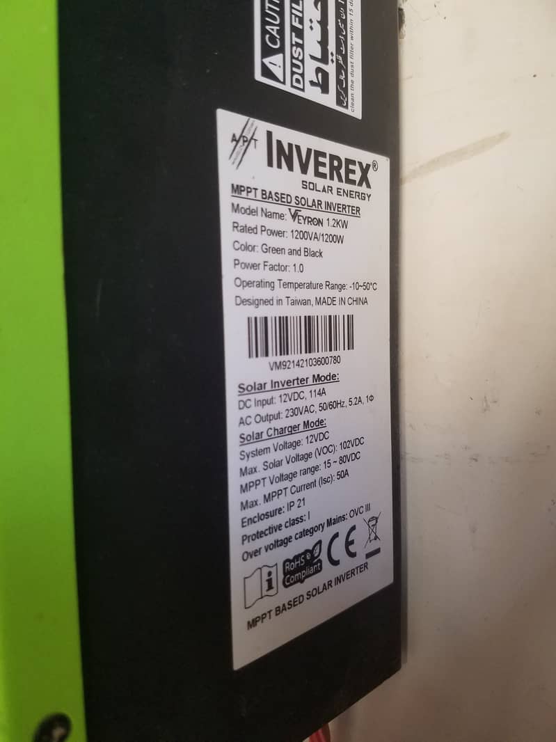 Inverex Veryon 1.2 Kw Solar Inverter | Pure Sine Wave - For Sale 3