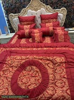 14 PCs jacquard quilted embroidered bedsheet 0