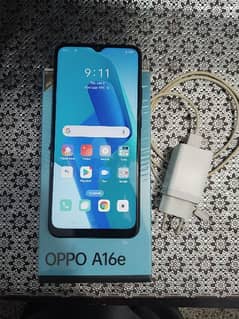 Oppo a16e with box and original charger
