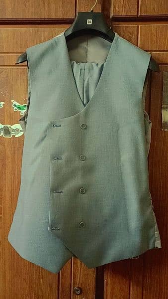 3 Piece Suit Pant Coat (Grey Color) 1