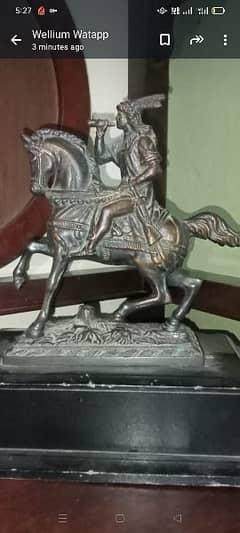 sculpture of rider on his horse