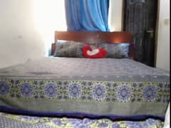 01  wooden double bed in very good condition is available for sale