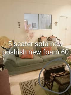 sofa set new poshish new foam solid wood structure owner moving abroad