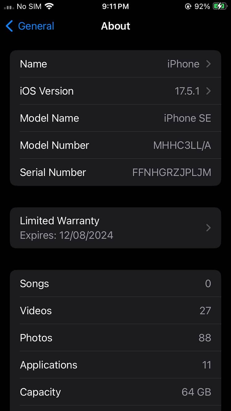 Iphone SE 2nd Generation full box JV One month warrnty 1