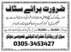 Walk In Interviews In Islamabad