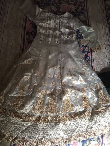 beautiful silver colour long maxi 0