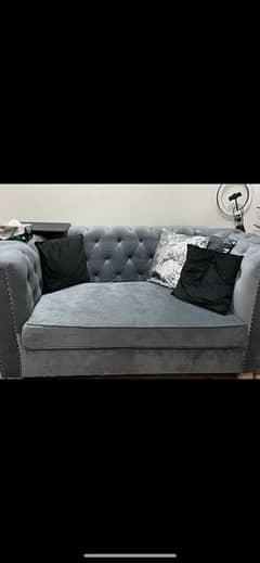 two seater velvet sofa