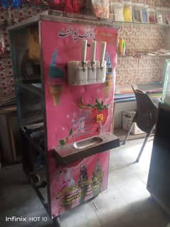 Double flewer cone icecrem machine bht acha work or condition