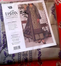 Daman unstitched lawn 3 piece