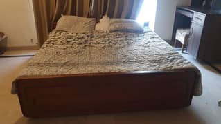 Bed with side tables for sale