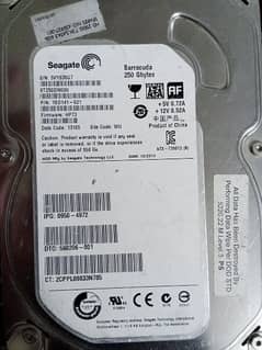 Seagate 250 gb hard disk