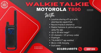 Walkie Talkie | Wireless | Motorola T 800  Hiking Item