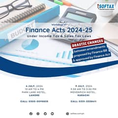 Workshop on Finance Acts 2024-25 Under Income Tax & Sales Tax Laws