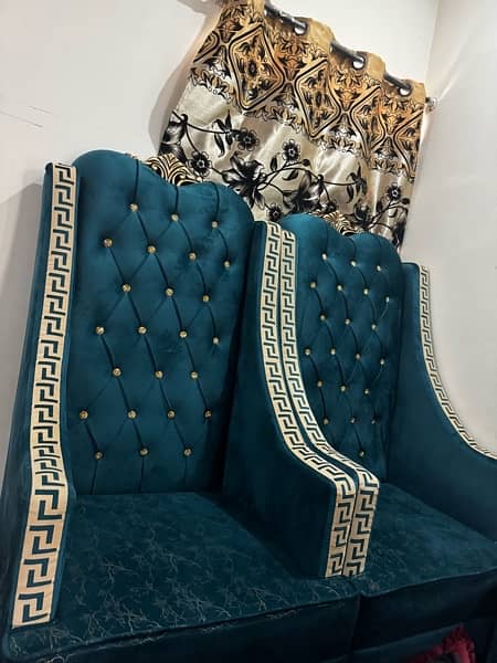 room chairs Versace style 1