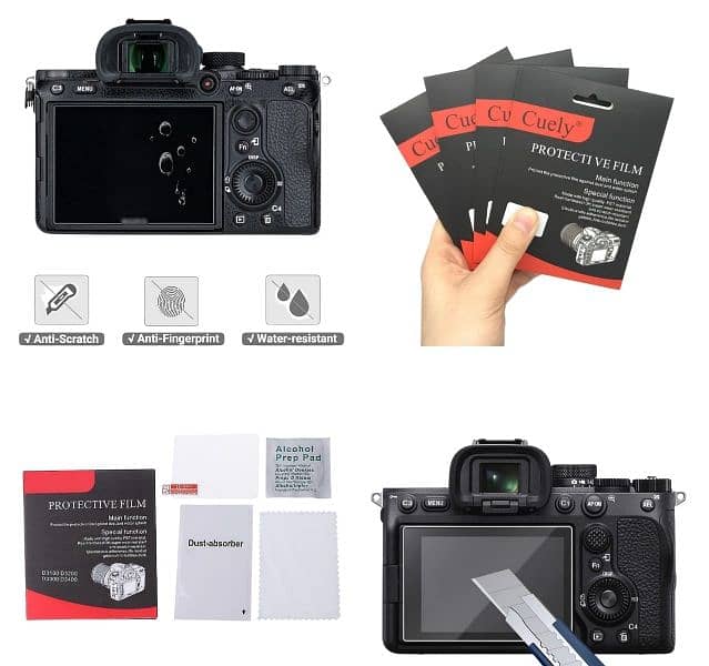 Camera LCD Screen Protectors* for CANON, NIKON, SONY 0