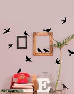 9 pcs birds vinly wall decorations sticker