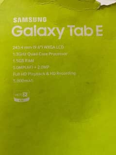 Samsung Galxay Tab E 0
