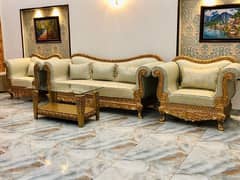 5 seater chinioti sofa set with table new brand. 0