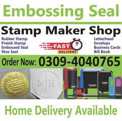 Paper Embossed Stamp Maker Letterhead Wax Rubber Stamp Making Machine 0
