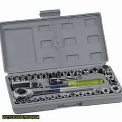 40 PCS Socket Wrench vehicle tool kit
