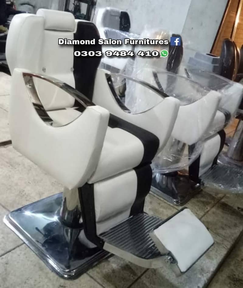 Beauty parlor chairs | shampoo unit | pedicure | cutti Saloon chairs 14