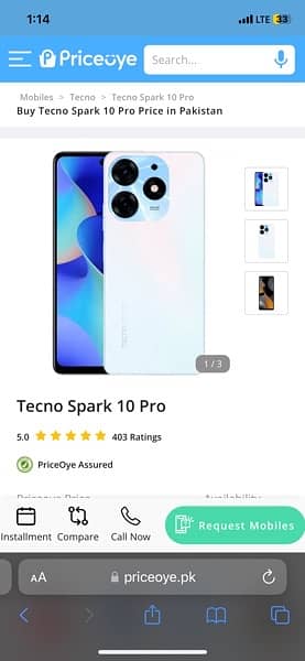 tecno spark 10 pro new with box and accessories just 2 months used 8