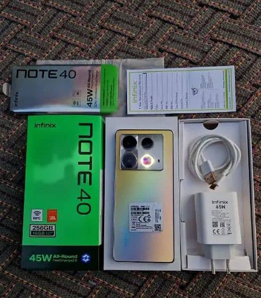 infinix note 40 just 2 days use gold color 0