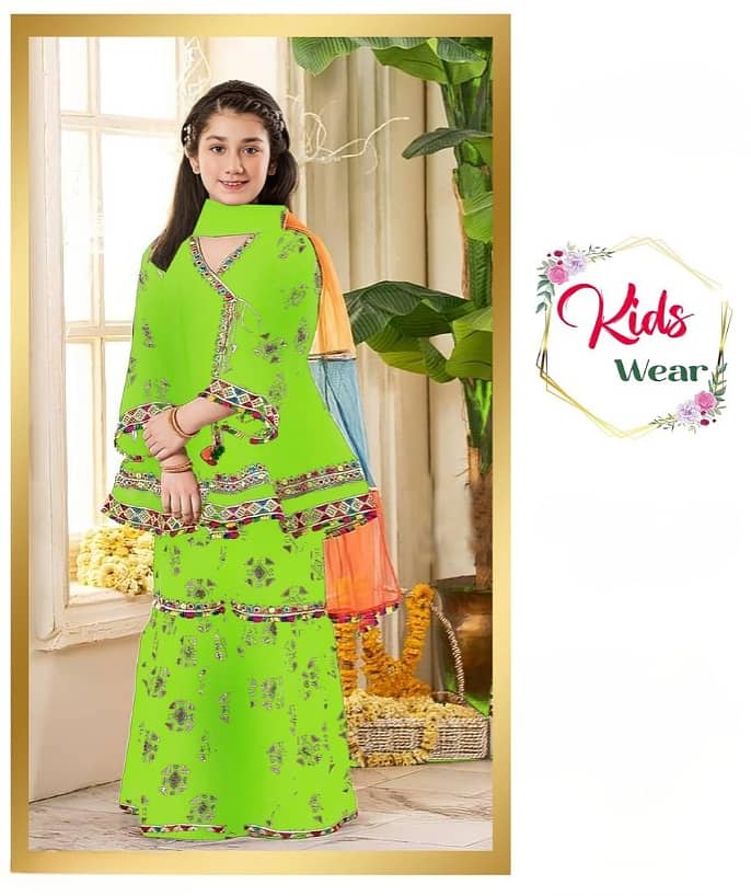 Branded & Premium Lawn Embroidery Summer Suits for Girls 10