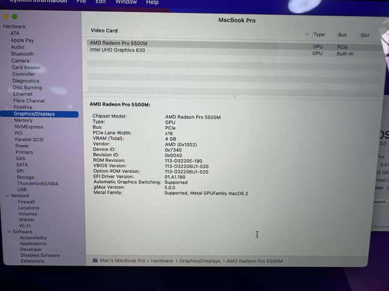 2019 MacBook Pro 16 inch Core i9 Ram 16 /32 SSD 512 /1 TB Excellent C 2