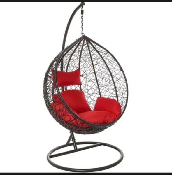 Hanging swing chair-black edition with cussion set 0