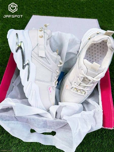 HIGH QUALITY GIRLS CHUNKY SNEAKERS,OFF WHITE 3