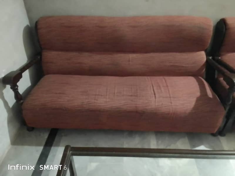 1-2-3 sofa set used urgent sale 2