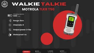 Walkie Talkie | Wireless Set Official Two Way /Motrola TLKR T50 0