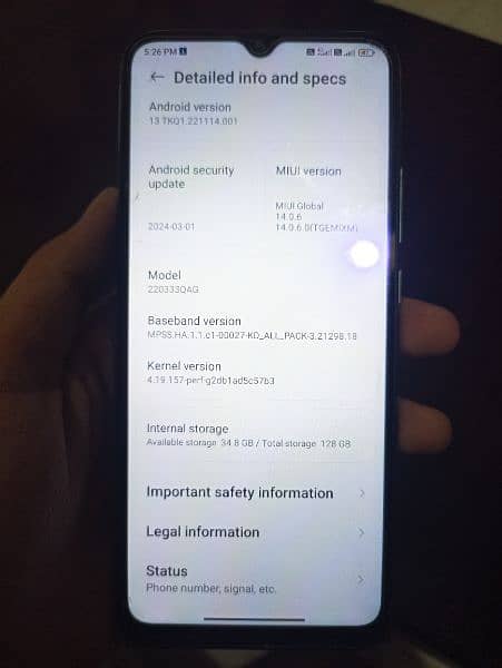 Redmi 10C  4gb ram 128 gb rom 7