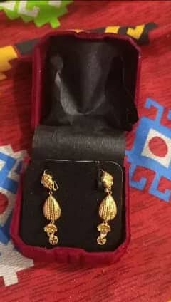 gold earrings 12 karrit