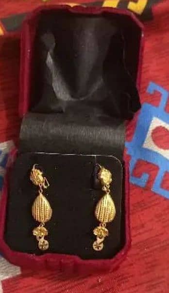 gold earrings 12 karrit 1