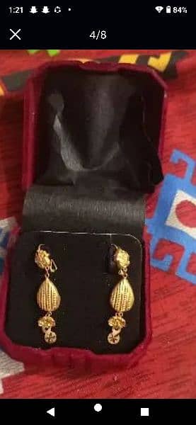 gold earrings 12 karrit 7