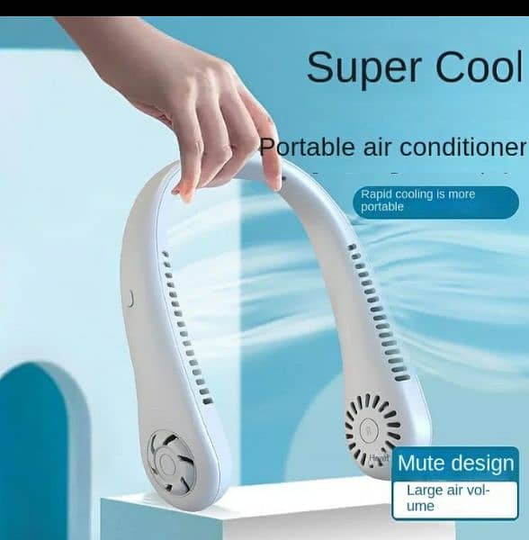 Neck folding cool fan rechargeable 0