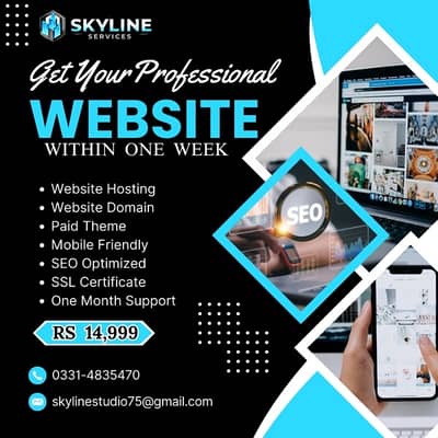 صرف 7 دنوں میں اپنی کاروباری ویب سائٹ حاصل کریں۔