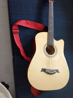 acoustic guitar along with accessories