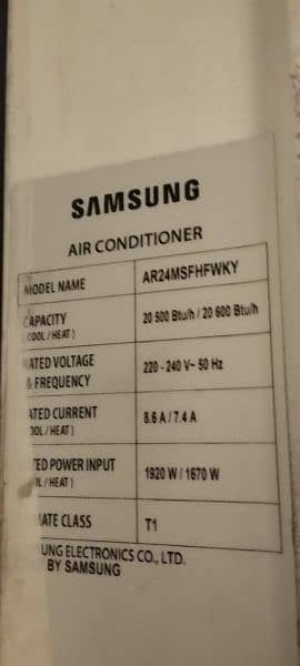 Samsung 2.0 ton inverter ac 2