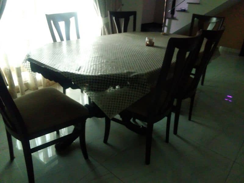 Solid 8 seater dining table 3